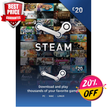 STEAM WALLET TOP-UP £20 GBP